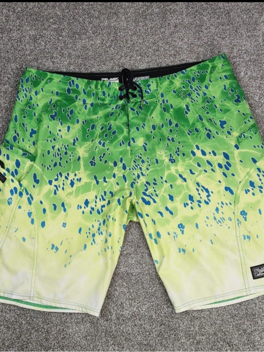 Pelagic Green and Blue Gradient Men’s Board Shorts